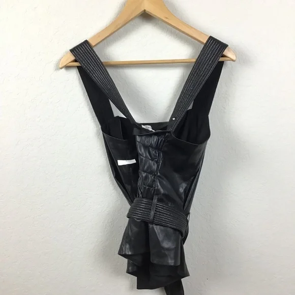 NEW NWT NANUSHKA Tank Top Vegan Faux Leather
